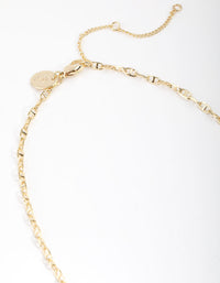 Gold Plated Mariner Chain Necklace - link has visual effect only