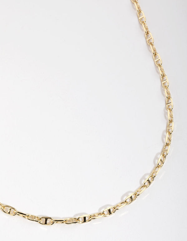 Gold Plated Mariner Chain Necklace