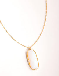 Gold Plated Semi Precious Shard Necklace - link has visual effect only