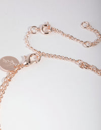 Rose Gold Plated Mini Disc Bracelet - link has visual effect only