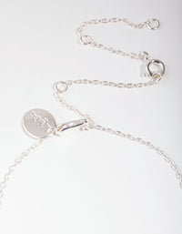 Silver Plated Starburst Disc Bracelet - link has visual effect only