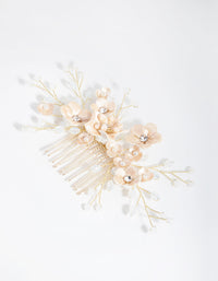 Gold Wire Flower Comb - link has visual effect only