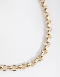 Gold Plated Small Rolo Necklace - link has visual effect only
