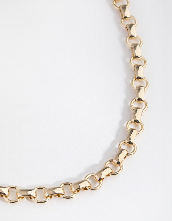 Gold Plated Small Rolo Necklace