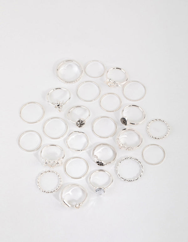 Silver Cupid Ring 24-Pack