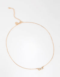 Gold Diamante Infinity Necklace - link has visual effect only