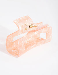 Acrylic Pink Rectangle Claw - link has visual effect only
