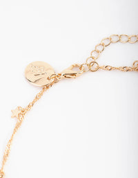 Gold Celestial Charm Anklet - link has visual effect only