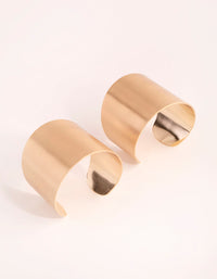 Gold Thick Double Cuff Bracelet - link has visual effect only