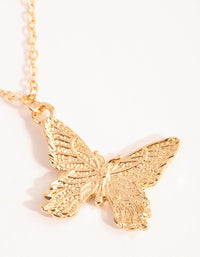 Gold Multi Butterfly Layered Necklace - link has visual effect only