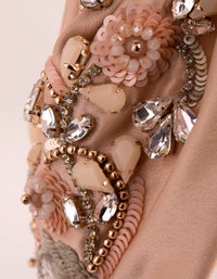 Blush Hand Beaded Alice Band - link has visual effect only