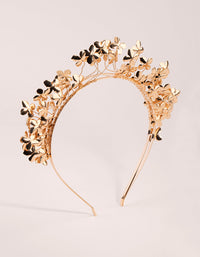Gold Mixed Metal Flower Crown - link has visual effect only