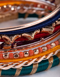 Gold Thread & Bead Bangle Pack - link has visual effect only