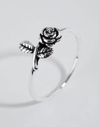 Sterling Silver Antique Rose Vine Ring - link has visual effect only