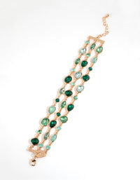 Green Marquise Mix Stone Bracelet - link has visual effect only