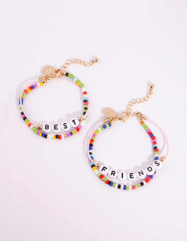 Kids Best Friend Rainbow Bracelet 4-Pack
