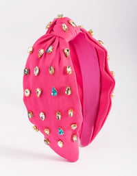 Mixed Stone Knot Detail Headband - link has visual effect only