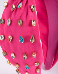 Mixed Stone Knot Detail Headband - link has visual effect only