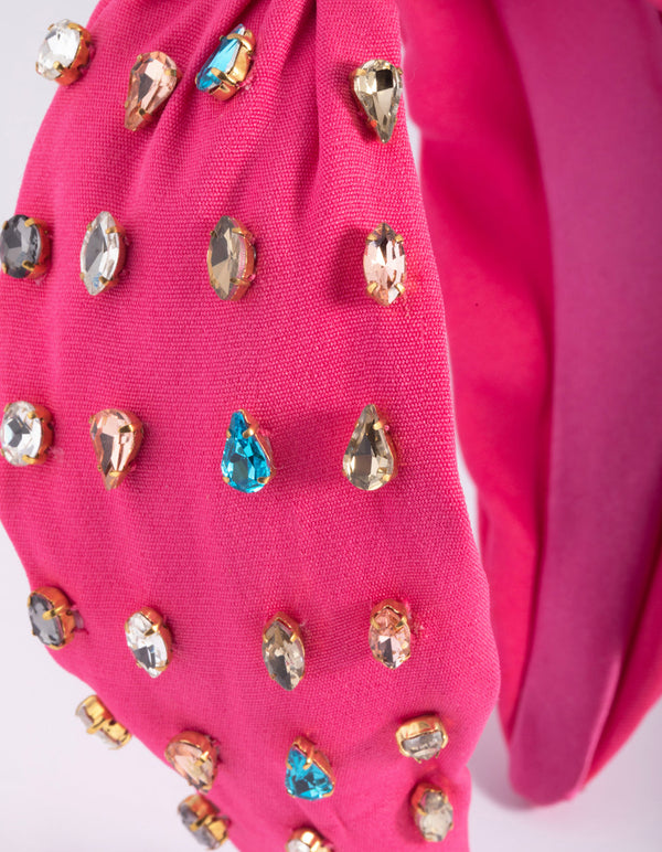 Mixed Stone Knot Detail Headband