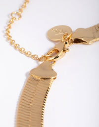 Gold Plated Snake Chain Necklace - link has visual effect only