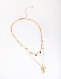Gold Plated Charm Necklace - link has visual effect only