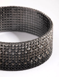 Gunmetal Ombre Diamante Cuff Bracelet - link has visual effect only