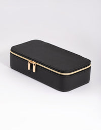 Large Rectangular Black Jewellery Box - link has visual effect only