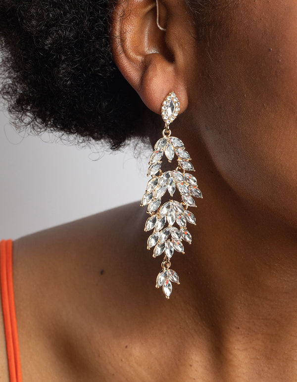 Pink Diamond Tassel Leaf Dangle Diamante Drop Earrings 925 Sterling Silver  Wedding & Promise Jewelry For Women From Xing05, $16.78 | DHgate.Com