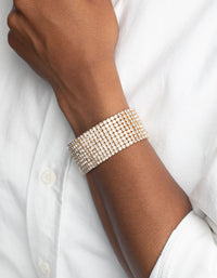 Diamante Stretch Bracelet - link has visual effect only