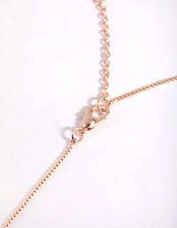 Rose Gold Plated Fine Chain Necklace - link has visual effect only