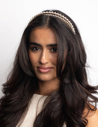 Diamante & Pearl Headband - link has visual effect only