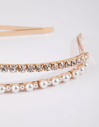 Diamante & Pearl Headband - link has visual effect only
