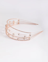 Rose Gold Diamante Star Headband - link has visual effect only