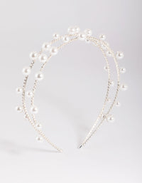Silver Pearl Headband - link has visual effect only