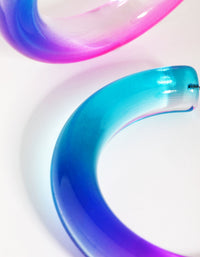 90s Acrylic Hoop Earrings - link has visual effect only