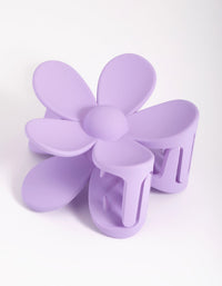 90s Purple Daisy Flower Claw Clip - link has visual effect only