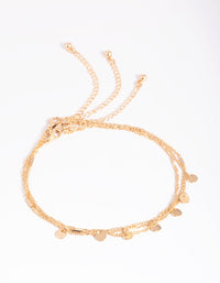 Gold Disc & Chain Anklet Pack - link has visual effect only