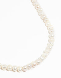 Gold Freshwater Pearl Layered Necklace - link has visual effect only