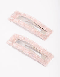 Pink Beaded Clips - link has visual effect only