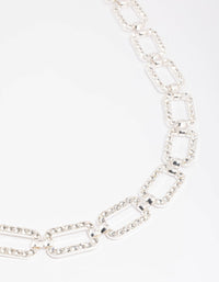 Silver Diamante Rectangular Belt - link has visual effect only