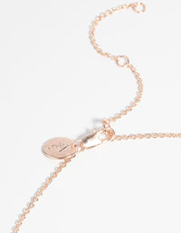 Rose Gold Plated Diamante & Quartz Sun Necklace - link has visual effect only