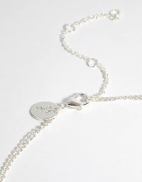 Silver Plated Moonstone Necklace Set - link has visual effect only