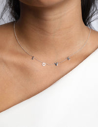 Sterling Silver Love Necklace - link has visual effect only