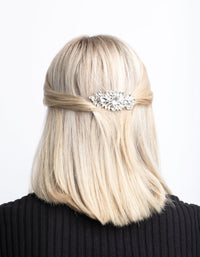 Silver Diamante Statement Comb - link has visual effect only