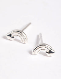 Sterling Silver Rainbow Stud Earrings - link has visual effect only