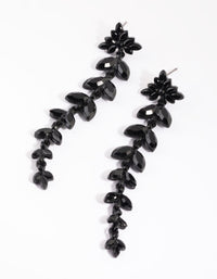 Matte Black Navette Drop Earrings - link has visual effect only