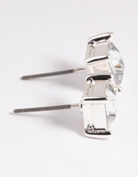 Silver Diamante Square Stud Earrings - link has visual effect only