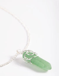 Green Aventurine Shard Necklace - link has visual effect only