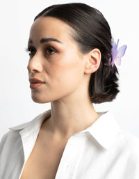 90s Purple Pink Ombre Butterfly Claw Clip - link has visual effect only