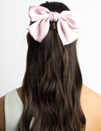 Blush Bow Clip - link has visual effect only